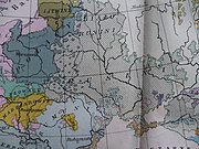 1927 Polish map that indicates Ukrainians as "Ruthenians" ("Rusini"), and Belarusians as "White Ruthenians" ("Białorusini")
