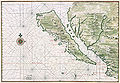 Image 15 Island of California Map: Johannes Vingboons; Restoration: Lise Broer A c. 1650 map showing the Island of California, a long-held European misconception, dating from the 16th century, that California was not part of mainland North America but rather a large island separated from the continent by a strait now known instead as the Gulf of California. The belief persisted until the expeditions of Juan Bautista de Anza in 1774–76. More selected pictures