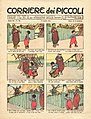 Image 6The cover of the Corriere dei Piccoli on 11 July 1911 carries a cartoon strip in the Italian style without speech bubbles. (from Culture of Italy)