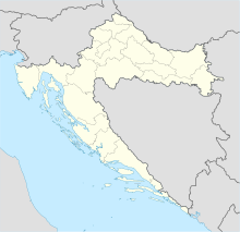 Андріяшевці. Карта розташування: Хорватія