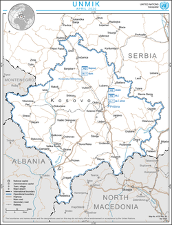 Положај Мисије привремене управе Уједињених нација на Косову