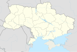 Ирпињ на карти Украјине