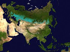 La estende de la stepe eurasian