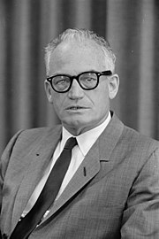 Black and white photograph of Barry Goldwater