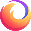 The logo for the Firefox brand of products and services, as of July 2019. It appears as if the fox was removed, but this is not the logo for the browser itself.