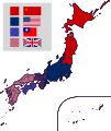연합군의 일본 분단 계획.