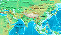 Hartă a Eurasiei din secolul I d.Hr.