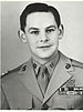 black and white headshot of Robert Dunlap in his military uniform