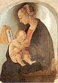 Мадонна з немовлям. Фреска 1498 р. Будинок Рафаеля в Урбіно.