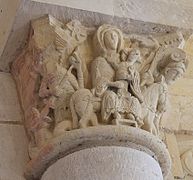 La huida a Egipto, en la misma abadía de Saint-Benoît-sur-Loire