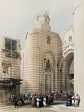 217. The gate of the Metwalis, or Bab Zuweyleh, Cairo.