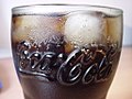 A glass of Coca-Cola
