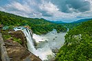 The View of the Athirapally Falls during the onset of Monsoon.jpg