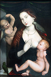 نقاشی از مریم و عیسای نوزاد