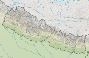 Джомолунгма, Еверест. Карта розташування: Непал