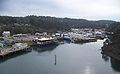 Outer Noyo Harbor which serves the commercial fishing industry in Fort Bragg, California