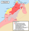 Image 50Map of the Wattasid sultanate (dark red) and its vassal states (light red) (from History of Morocco)