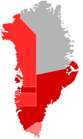 Mapa de Groenlandia