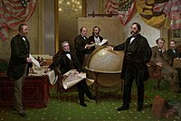 William H. Seward and Eduard de Stoeckl Negotiating the Alaska Purchase (1867)[14]