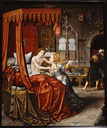 Amnon atacando a Tamar, de Jan van Dornicke, ca. 1515-1525