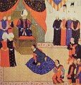 O rei de Hungría Xoán Sexismundo Zápolya ante Suleiman I