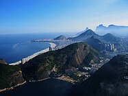 Widok Rio, widoczne dzielnice Copacabana i Ipanema