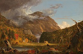 Thomas Cole, A View of the Mountain Pass Called the Notch of the White Mountains (Crawford Notch), 1839