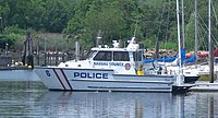 Patrol boat in Port Washington