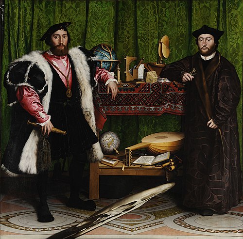 Ганс Гольбейн Младший. Послы (дубовая доска, масло, 1533 год)