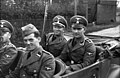 SD men in Poland 1939. The SD men are wearing army shoulder straps, akin to the Waffen-SS.[111]