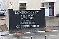 A mural in a loyalist enclave of Derry