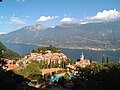 Blick von Tremosine sul Garda über den See nach Malcesine
