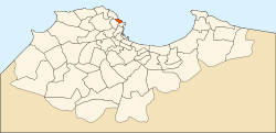 Location of Bab El Oued in the Algiers Province