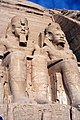 Image 4Colossal depictions of Ramesses II at one of the Abu Simbel temples. (from History of ancient Egypt)