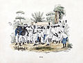Image 23Funeral at slave plantation, Suriname. Colored lithograph printed circa 1840–1850, digitally restored. (from History of Suriname)