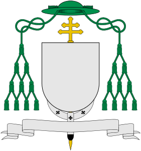 Modelo de escudo de los arzobispos metropolitanos católicos.
