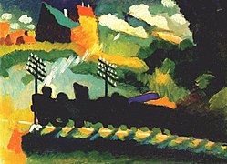 Murnau, train et château (1909)