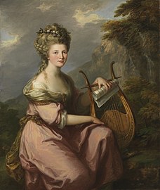 Angelica Kauffmann, Portrait of Sarah Harrop (Mrs. Bates) as a Muse, ca. 1780–81