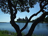 Suggestiva fotografia del Castello di Kalmar nel sole estivo