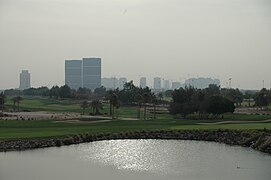 Panoramic view of Doha Golf Club in Al Egla