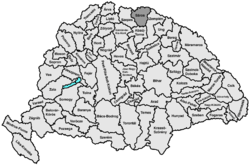 Sáros vármegye térképe
