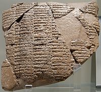Treaty of alliance between Naram-Sin and Khita of Susa, king of Awan, c. 2250 BC, Susa, Louvre Museum.[51]