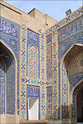 Quranic verses, Shahizinda mausoleum, Samarkand, Uzbekistan