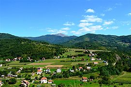 Brvenik village panorama
