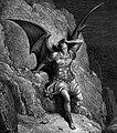 Ofbyld fan Satan, de antagonist fan John Milton's Paradise Lost ± 1866