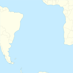 Dominios franceses de Santa Elena ubicada en Océano Atlántico Sur