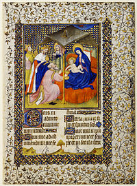 Luçon Master, Adoration of the Magi, ca. 1405, tempera and gold leaf on parchment[62]