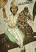 Magi on horseback, Faras (late 10th–early 11th century