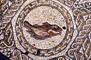 Rimski podni mozaik s motivom ribe iz kuće amfitetra, Mérida, Badajoz, Španjolska.