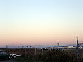 Portland International Airport and Mt. Hood at dusk